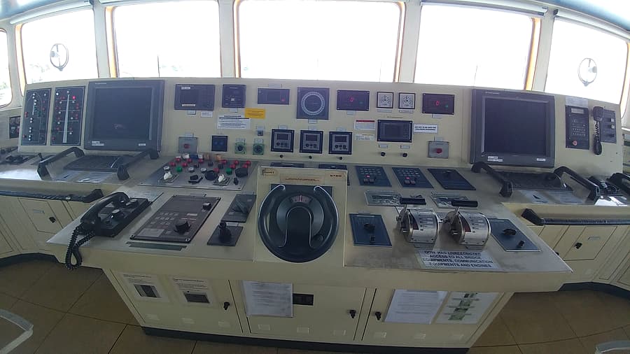 On the bridge — the nav-com systems we look after
