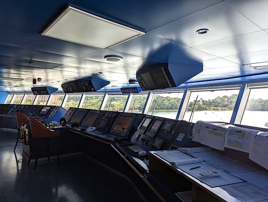 On the bridge — the network the ship works on